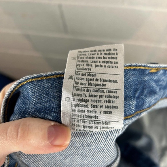 Carhartt Mens Size 46 X 30 B17 DST Relaxed Fit Denim Work Blue Tapered Jean - Picture 7 of 8